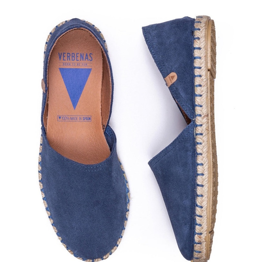 Verbenas Women's Navy Suede Espadrilles